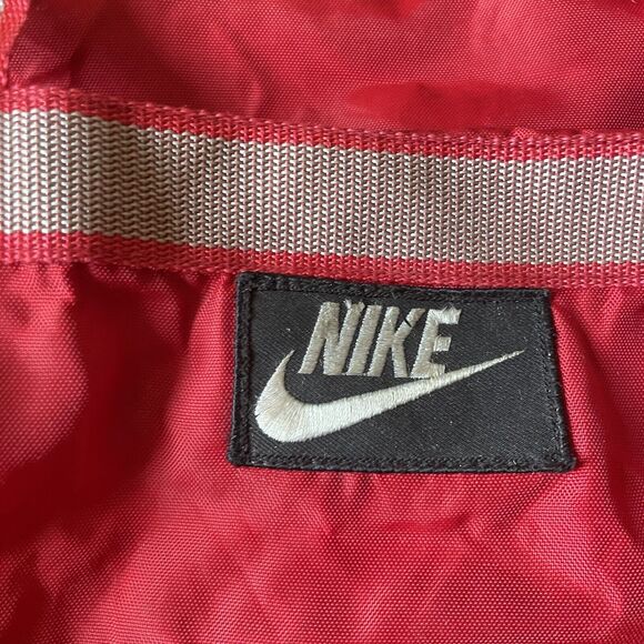 Nike Air Jordan Vintage 70s/80s Small Zippered Gym Duffle Bag Logo Red - Picture 3 of 10